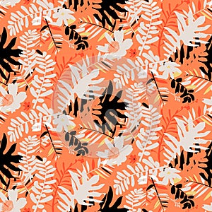 Tropical floral pattern