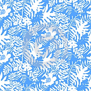 Tropical floral pattern