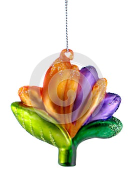 Tropical Flower Christmas Ornament