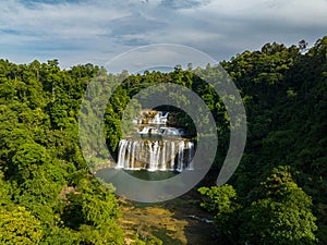 Tropical forest with waterfalls. Surigao del Sur, Philippines.