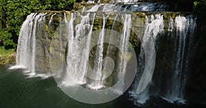 Tropical forest with waterfalls. Surigao del Sur, Philippines.