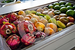 A tropical fruit display