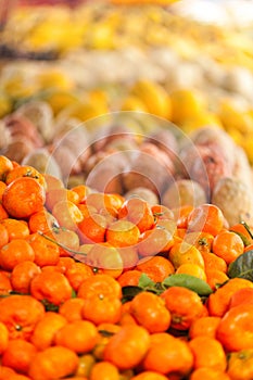 Tropical fruit stall photo