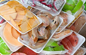 Tropical fruits in packing