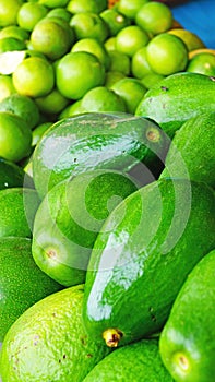 Tropical fruits in street stalls of the Republic of Cuba photo