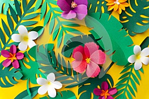 Tropical Handcrafted Papercraft Nature Petals