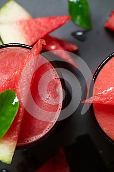 Tropical healty watermelon juice