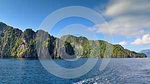 Tropical hilly islands in El Nido, Philippines