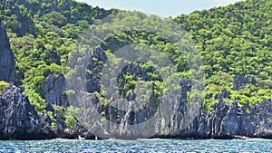 Tropical hilly islands in El Nido, Philippines