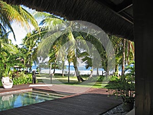 Tropical holiday resort