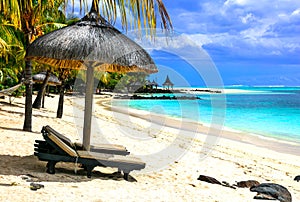 Tropical holidays in Mauritius island.