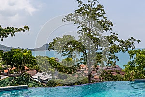 Tropical infinity pool Thailand island
