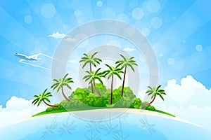 Tropical Island Background