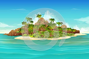 Tropical island background photo