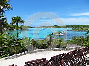 Tropical Island Beach and Turquoise Blue Sea