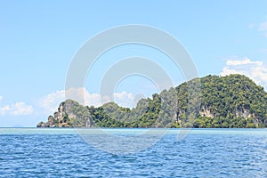 Tropical island and Bright sky ,Thailand