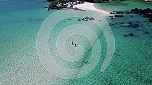 Tropical Island Koh Kham Trat Thailand, aerial view of tropical island near Koh Mak Thailand