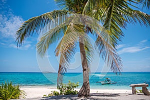 Tropical island of Masbate, Philippines with its white sand beaches and blue waters