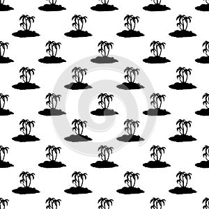 Tropical island pattern seamless