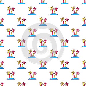 Tropical island pattern seamless