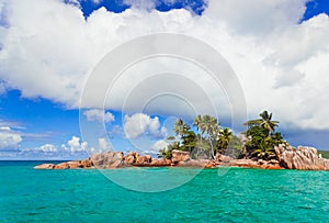 Tropical island at Seychelles