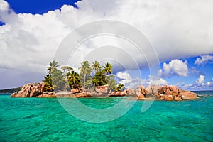 Tropical island at Seychelles