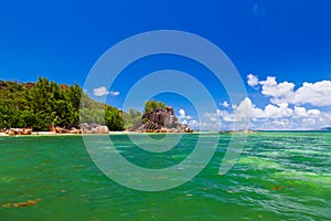 Tropical island at Seychelles