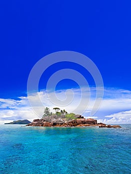 Tropical island at Seychelles