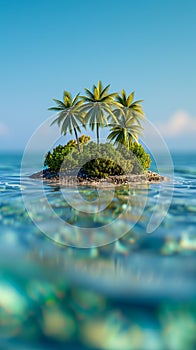 Tropical Island Tilt–shift photography