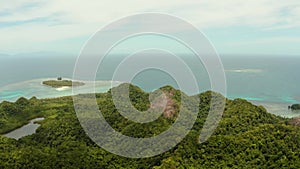 Tropical Islands in the Philippines, aerial view.