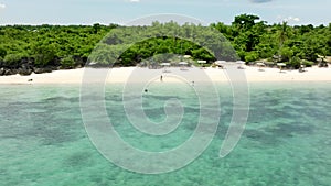 Tropical landscape with a beautiful beach.