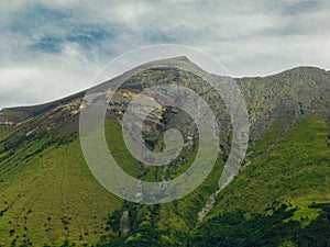 Tropical landscape Kanlaon volcano. Philippines.