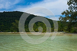 Tropical landscape of Koh Rong Samloem island