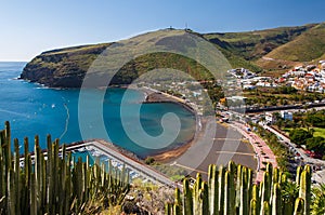 Tropical landscape of La Gomera island