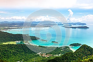 Tropical landscape of Langkawi island