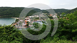 tropical landscape of the Navy from BahÃ­as de Huatulco in Oaxaca, Mexico