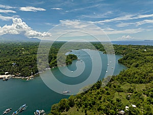 Tropical landscape in the Philippines.