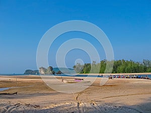 Tropical landscape. Railay beach, Krabi, Thailand