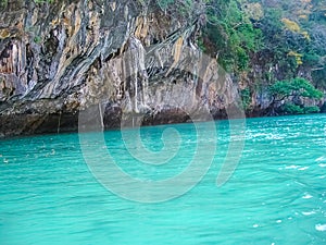 Tropical landscape. Railay beach, Krabi, Thailand