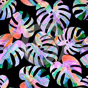 Tropical leaves paradise background