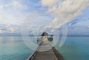 Tropical Maldives Jetty