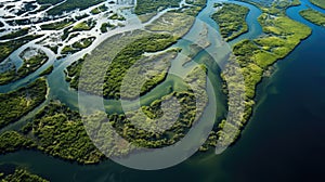 tropical mangrove forest AI generated