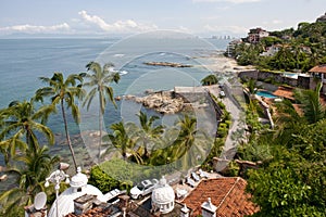 Tropical Mexican coastline