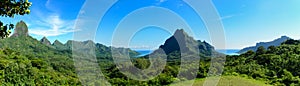 Tropical Moorea panorama