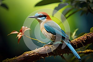 Tropical Motmot bird. Generate Ai