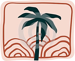 Tropical Palm Badge