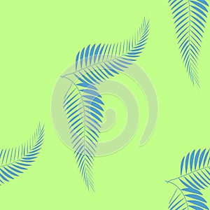 Tropical palm leaves, jungle leaf seamless floral pattern background.