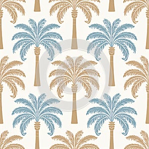 Tropical Palm Tree Pattern