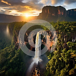 Tropical Paradise: Angel Falls - Where Nature's Beauty Reigns Supreme