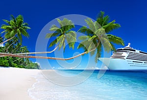 Tropical Paradise Beach Cruise Ocean Concept